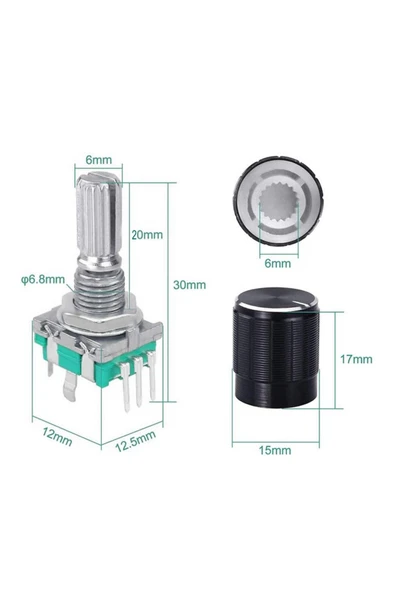 EC11 Encoder Pot Başlığı