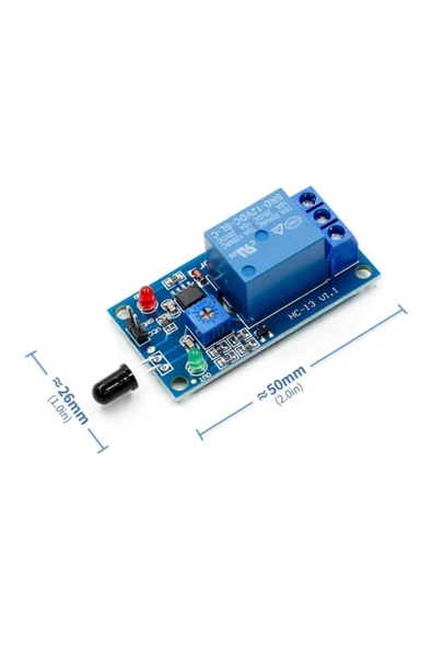 Röleli Alev Sensör Modül 12V - 2