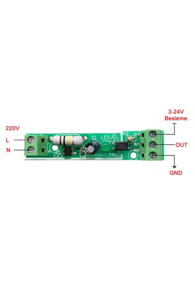 Optokuplör İzolasyonlu 220V Algılayıcı