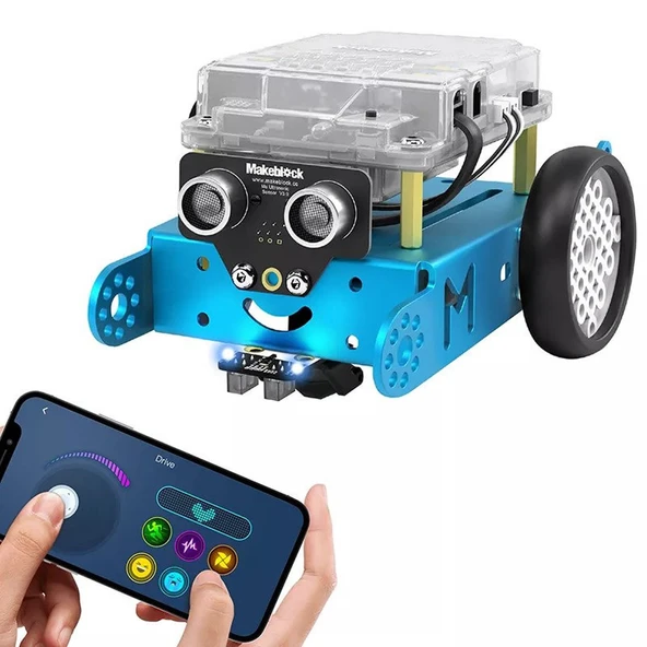 Mbot V1.1 Bluetooth Kiti Mavi Stem Eğitim Robotu - 8