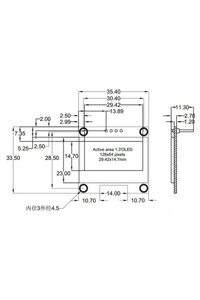 1.3 IIC Oled Lcd Mavi - 5