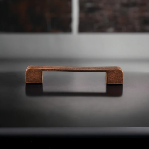 Radus Antik Bakır Metal Kulp 128 mm 12.8 cm Mobilya Çekmece Mutfak Dolabı Dolap Kulpları Kulbu Kulpu - Resim 6