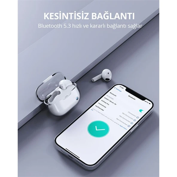 AUKEY EP-M2-WH 13MM SÜRÜCÜLÜ BLUETOOTH 5.3 IPX4 KABLOSUZ KULAKLIK - 3
