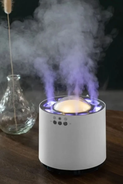 ASFAL Rgb Modlu 800ML Sese Duyarlı 6 Ledli 800ml Kapasiteli Hava Nemlendiricisi Aroma Difüzör - 2