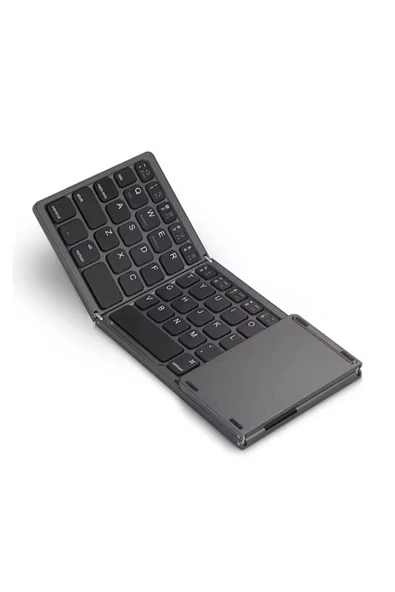 ASFAL Touchpadli Katlanabilir Bluetooth Klavye Telefon Tablet ve Pc Uyumlu Taşınabilir Klavye - 8