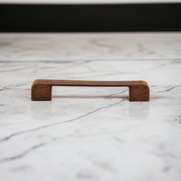 Radus Antik Bakır Metal Kulp 128 mm 12.8 cm Mobilya Çekmece Mutfak Dolabı Dolap Kulpları Kulbu Kulpu - Resim 5