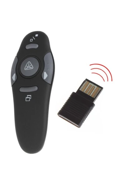ASFAL Kablosuz Projeksiyon Sunum Kumandası. Sunum Kalemi, Lazerli Slayt Kumandası, 15 Metre Çekim Gücü - 2