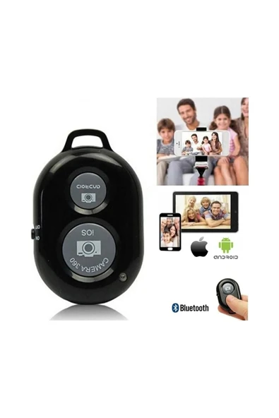 ASFAL Bluetooth Kumandalı Esnek Tripod Masaüstü Katlanabilir Flexible Ahtapot Tripod Telefon Tutuculu - Resim 3