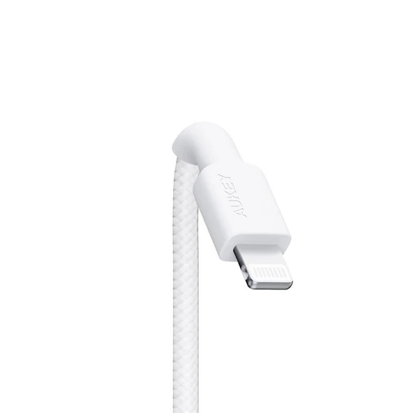 AUKEY CB-BAL7-WH NAYLON ÖRGÜLÜ USB-A LIGHTNING KABLOSU 0.9MT - 2