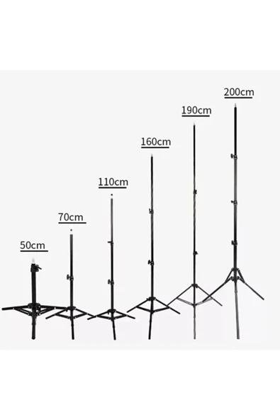 ASFAL 210 cm Tekerlekli Tripod Kamera Ayağı Canlı Yayın, Tiktok Fotoğraf Makinesi ve Telefon Tripod Ayağı - 3