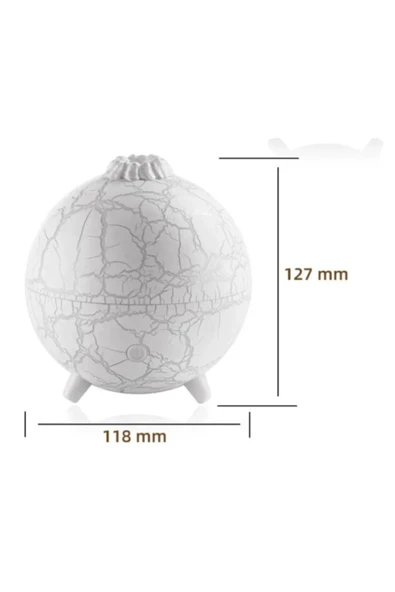 ASFAL Ultrasonik Buhar Makinesi Aroma Terapi Hava Nemlendirici Gezegen Desenli 200ml Sessiz Aroma Difüzör - 6
