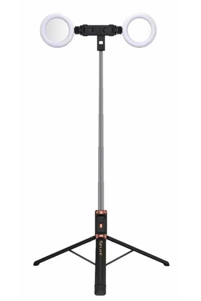 ASFAL Aynalı, Çift Işıklı, Bluetooth Uzaktan Kumandalı Selfie Işığı, 170 cm Tripod, Telefon Selfie Çubuğu - Resim 7