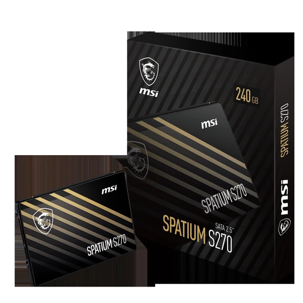 MSI 240GB SPATIUM S270 SATA 2.5" 240GB SSD 500-400MB/s