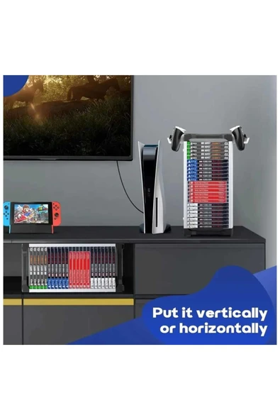 ASFAL Oyun Depolama Standı PS4 PS5 XBOX SWİTCH Oyun Standı Oyun Organizeri - 8