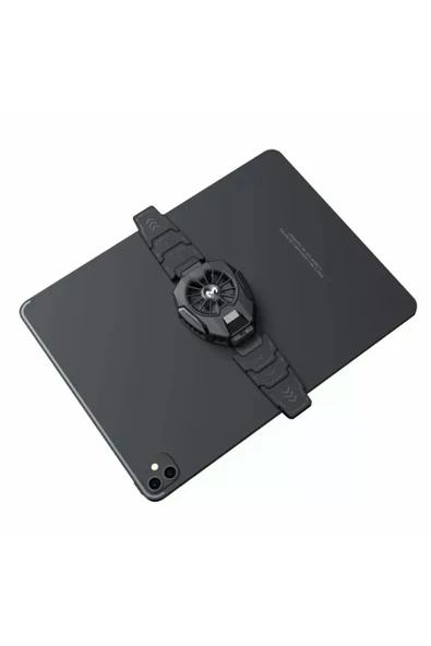 ASFAL Dijital Göstergeli Tablet Soğutucu Gamer Oyuncu Radyatör Soğutma Fanı SİYAH - 3