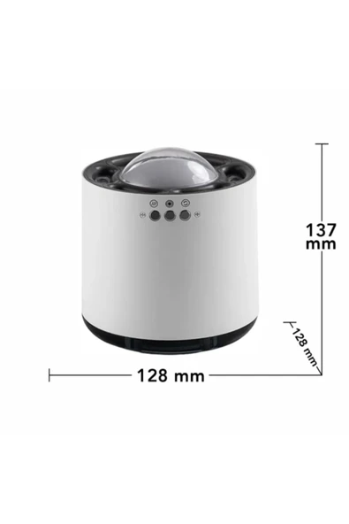 ASFAL Rgb Modlu 800ML Sese Duyarlı 6 Ledli 800ml Kapasiteli Hava Nemlendiricisi Aroma Difüzör - 6
