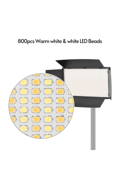 ASFAL Profesyonel 600 Led'li Stüdyo, Makyaj,kuaför, Youtuber, Çekim Işığı-210 Cm Tripod, 3200-6500k - Resim 5