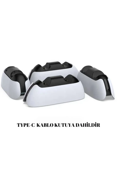 ASFAL PS5 Şarj İstasyonu Dock Kol Hızlı Şarj Aparatı TYPE-C Renkli - 3