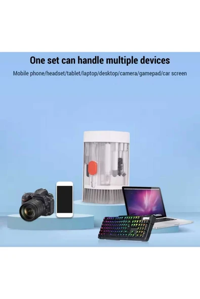 ASFAL 21İN1 Çok Fonksiyonlu Airpods Kulaklık Klavye Telefon Kamera Elektronik Cihaz Temizleme Kiti - 2