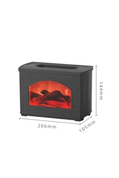 ASFAL 3D Şömine Hava Nemlendirici 270 ml Ateş Görünümlü Nemlendirici Difüzör Buhar Makinesi - 6
