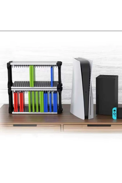 ASFAL Oyun Depolama Standı PS4 PS5 XBOX SWİTCH Oyun Standı Oyun Organizeri - 5