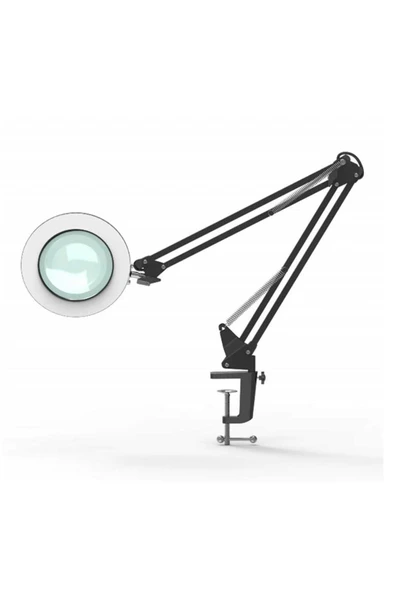 ASFAL 74cm Metal Masaüstü Selfie Işığı 3 Renkli Okuma ve Çalışma Lambası Akrobat 16 cm Ring Light - 5