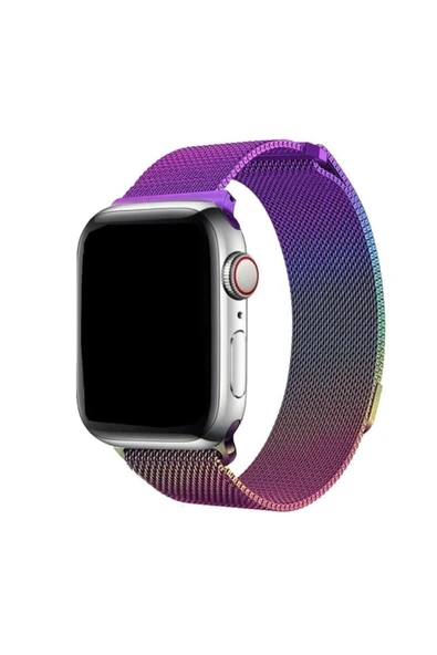 ASFAL Apple Watch 3 4 5 6 7 8 Se 42 44 45 49 Mm Uyumlu Kordon Kayış Bileklik Metal Hasır Örgü Kordon ürün görseli 1