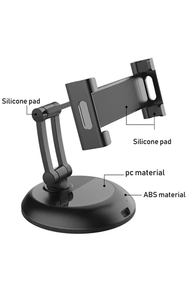 ASFAL Profesyonel Masaüstü Telefon Ve Tablet Standı 360° Dönen Tablet Ve Telefon Tutucu - 4