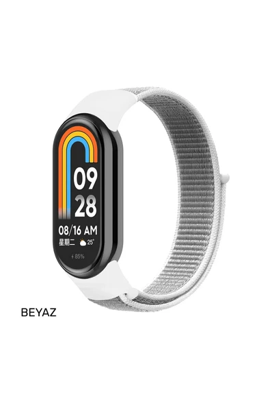 ASFAL Xiaomi Mi Band 8 Uyumlu Kordon Mi Band 8 Sport Loop Örgü Kordon Kayış