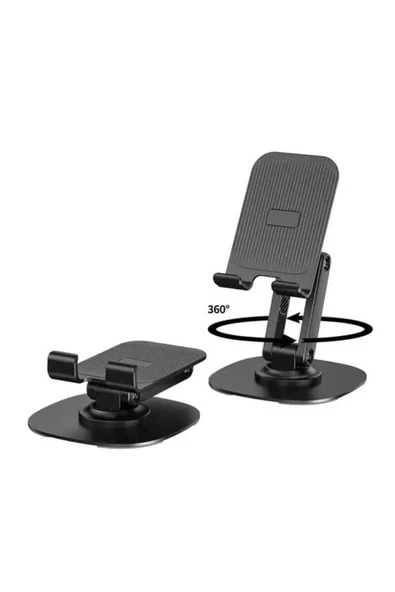 ASFAL 360° Dönebilen Masaüstü Telefon ve Tablet Tutucu Katlanabilir Taşınabilir Tablet ve Telefon Standı - 2