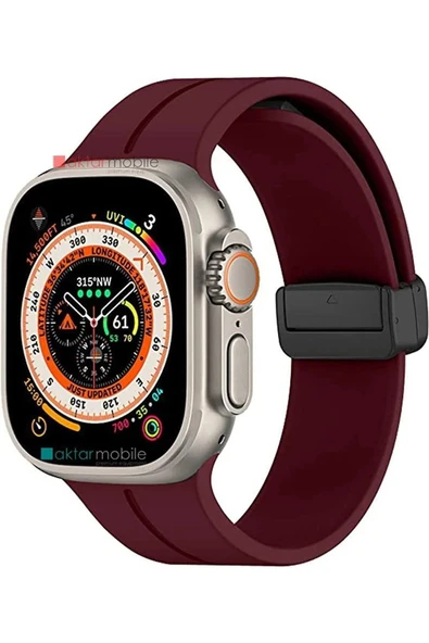 ASFAL Apple Watch 42 44 45 49 Mm 1 2 3 4 5 6 Se 7 8 Watch Ultra Uyumlu Kordon Manyetik Tokalı Mıknatıslı ürün görseli 1
