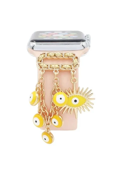 ASFAL Apple Watch Serisi Uyumlu Harfli Akıllı Saat Kordon Süsü Tüm Seriye Uyumlu Tasarım Charm Aksesuar ürün görseli 1