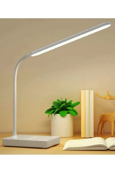 ASFAL Telefon Standlı 30 Ledli Dokunmatik, Şarjlı, Okuma Lambası Masa Lambası Gece Lambası 3 Renk Işıklı