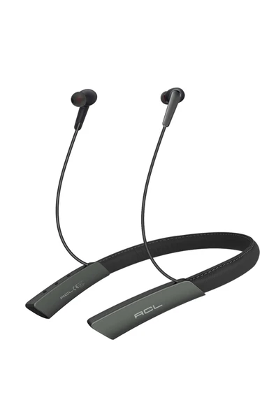 ASFAL Deri Görünümlü Kulakiçi Kablosuz Bluetooth Kulaklık Tws Sport Kulaklık Gri