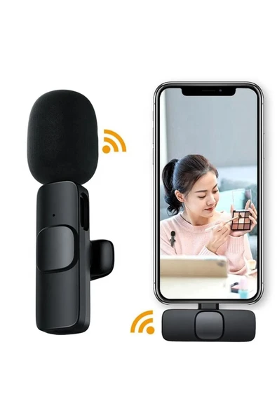 ASFAL Type-c Uyumlu Kablosuz Yaka Mikrofonu, Android Yayın, Youtube, Tiktok Wireless Yaka Mikrofonu