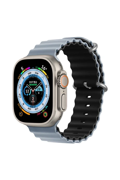 ASFAL Watch Uyumlu 42 Mm 44 Mm 45 Mm 49 Mm Kordon 1/2/3/4/5/6/se/7/8 Watch Ultra Çift Renk Ocean ürün görseli 1