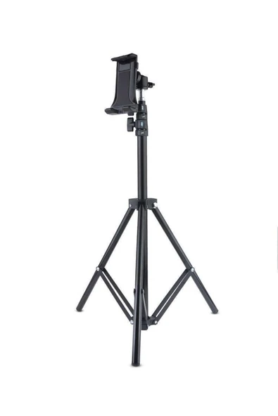 ASFAL 210 Cm Teleskopik Katlanabilen 5-13 Inç Uyumlu Tablet Ve Telefon Tutucu Stand Tripod - 2
