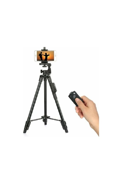 NEEPHO Bluetooth Uzaktan Kumandalı 125 Cm Yunteng 5208 Tripod Taşıma Çantalı Telefon Ve Kamera Uyumlu - Resim 2