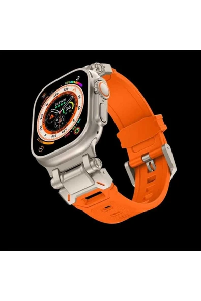 ASFAL Metal Başlıklı Apple Watch Uyumlu 42mm 44mm 45mm 49mm 1/2/3/4/5/6/se/7/8/9 Ultra 2 Uyumlu Şık Kordon - Resim 2