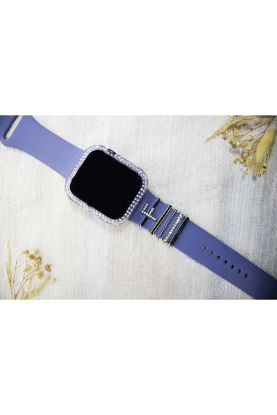 ASFAL Apple Watch Serisi Uyumlu Harfli Akıllı Saat Kordon Süsü Tüm Seriye Uyumlu Tasarım Charm Aksesuar ürün görseli 1