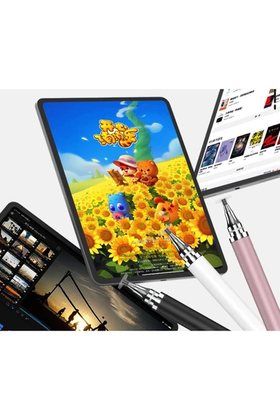 MOBAX Dokunmatik Passive Stylus Kalem Tablet Telefon Bilgisayar Dokunmatik Kalemi Beyaz - 3