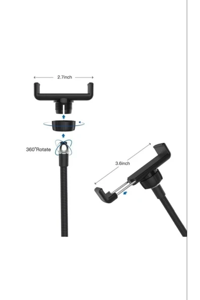 ASFAL 13 Inç (33 CM) Rgb Çok Renkli Led Make Up Selfie Işığı 210 Cm Tripot Selfie Çubuğu Tiktok Işığı - 5