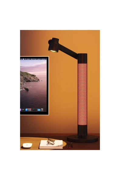 ASFAL Uzaktan Kumandalı RGB Masaüstü Dekoratif Lamba Uygulama Kontrollü Masa Lambası Çalışma Lambası - Resim 3