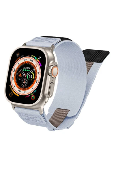 ASFAL Apple Watch Uyumlu Hasır Kordon Watch Ultra 3 4 5 6 7 8 Se ultra 42 44 45 49 mm Uyumlu Şık Kordon - Resim 3