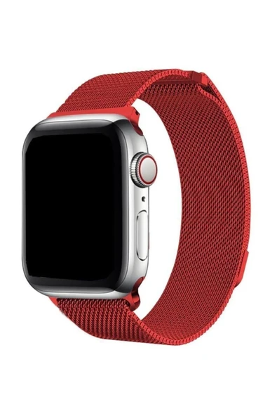 ASFAL Apple Watch 3 4 5 6 7 8 Se 42 44 45 49 Mm Uyumlu Kordon Kayış Bileklik Metal Hasır Örgü Kordon ürün görseli 1