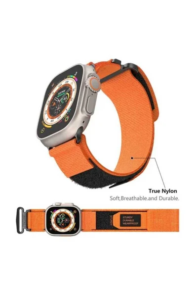 ASFAL Metal Başlıklı Şık Tasarımlı Apple Watch Kordon 42mm 44mm 45mm 49mm Uyumlu Watch Ultra Kayış