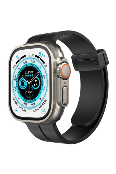 ASFAL Apple Watch 2 3 4 5 6 7 Se Uyumlu Watch 38 mm 40 mm 41 mm Uyumlu Kordon Manyetik Tokalı Mıknatıslı ürün görseli 1