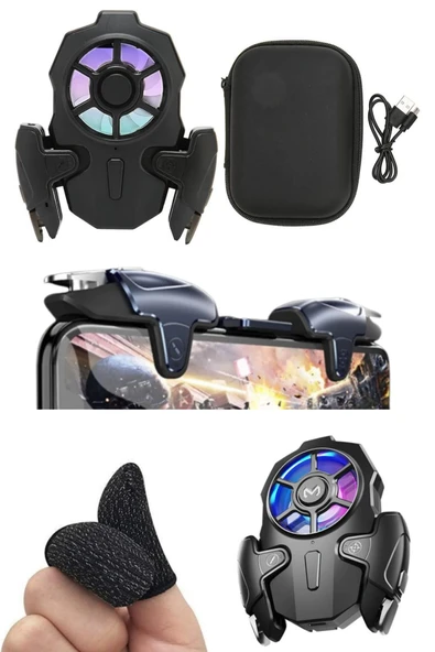 ASFAL Soğutuculu Makro Tetik Parmak Eldienli Taşıma Çantalı Pubg 3 Modlu Seri Atışlı Tetik