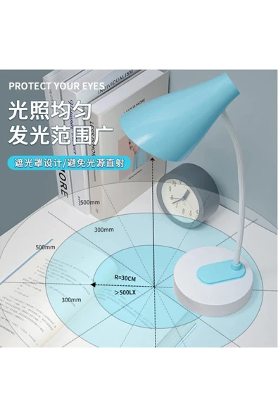 ASFAL Şarjlı, Dokunmatik, Masa Lambası Gece Lambası Okuma Işığı Katlanabilir Lityum Pilli - Resim 3