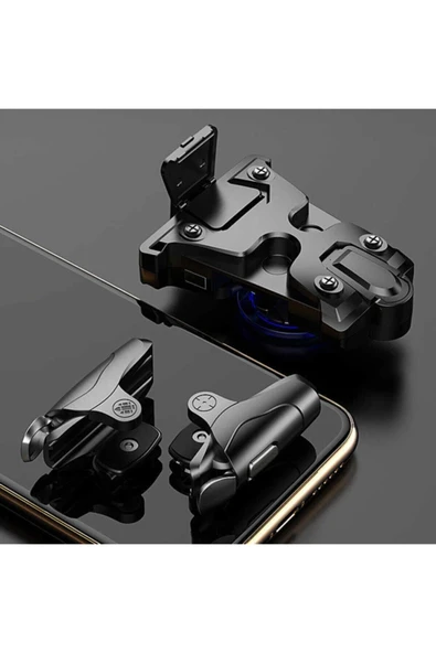 ASFAL Pubg Tetik Konsol Telefon Oyun Adaptörü Tetik Düğmesi Joystick Gamepad Makro/seri Ateş Edebilir - Resim 2